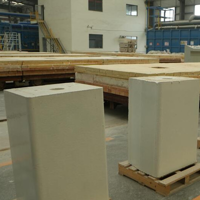 High Mechanical Strength Fused Zirconium Corundum Bricks Fused AZS Bricks Resintering For Glass Furnace