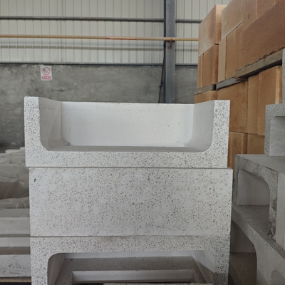 Alumina Silica Brick Cylindrical Design and Suitable for Glass Melting Furnaces